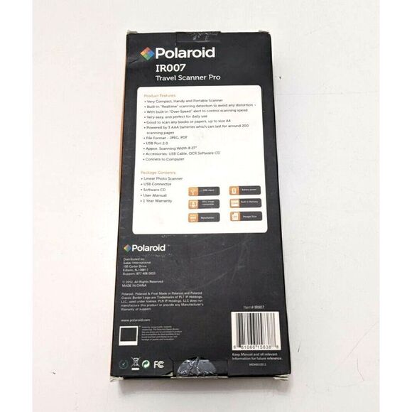 Polaroid IR007 Travel Scanner Pro‎ - Picture 2 of 3